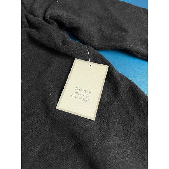 ❄️Calligraphie Womens Tinsel Tini Martini Graphic Holiday Sweater Black Medium - Picture 4 of 12